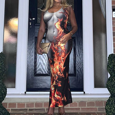 FLAME MAXI ONEPIECE