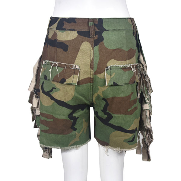 DAMAGE CAMO SHORTS