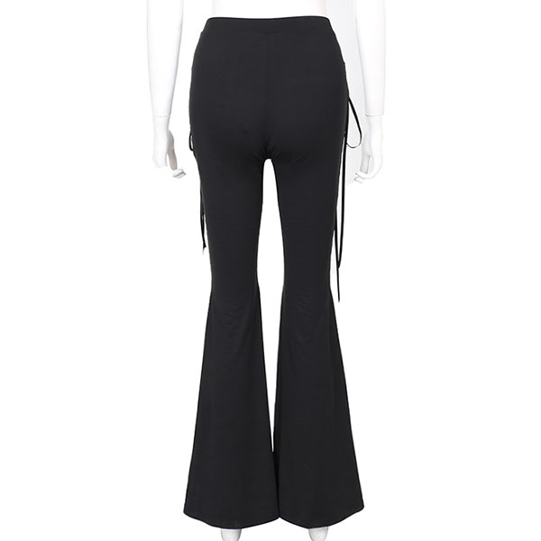 LACE UP FLARE PANTS