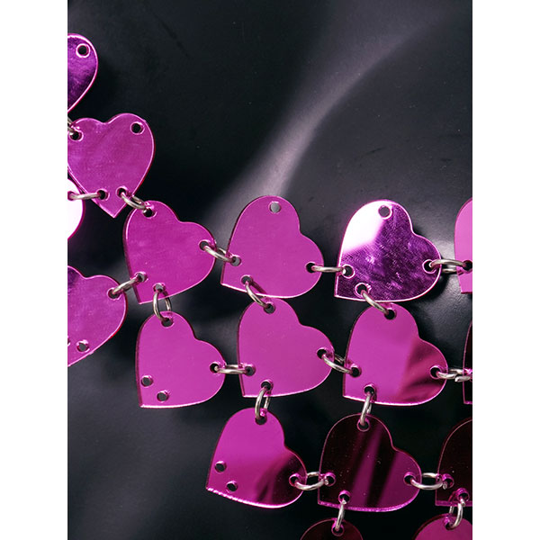 HEART SEQUINS BRA TOP