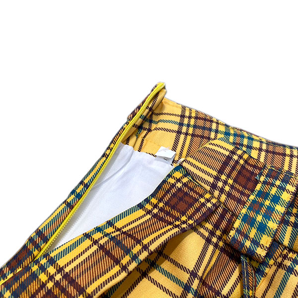 TARTAN CHECK PLEATS SKIRT