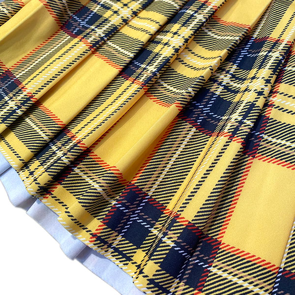 CHECK PLEATS SKIRT