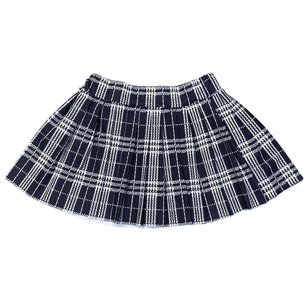 CHECK PLEATS SKIRT
