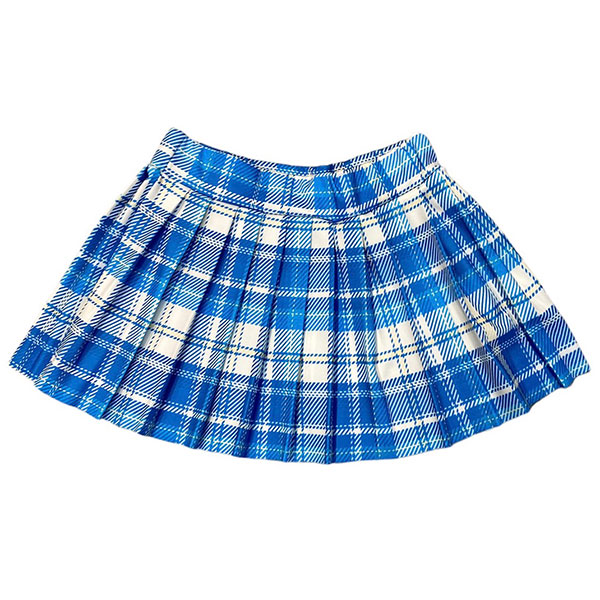CHECK PLEATS SKIRT