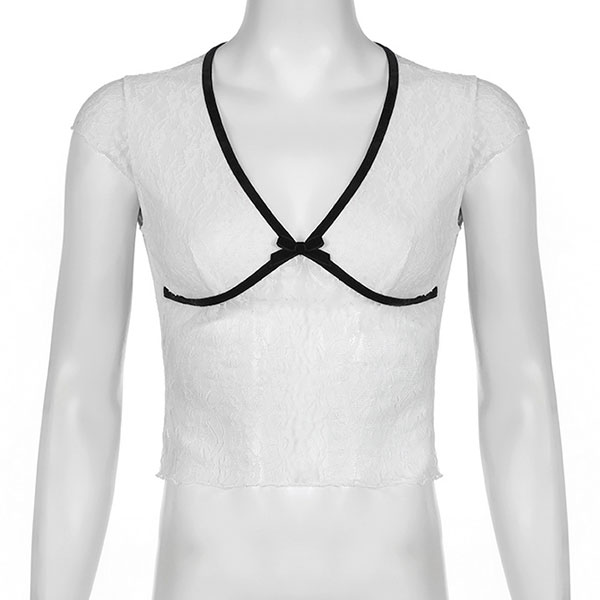TRIM LACE SHIRT