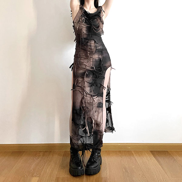 FRINGE DYE ONEPIECE