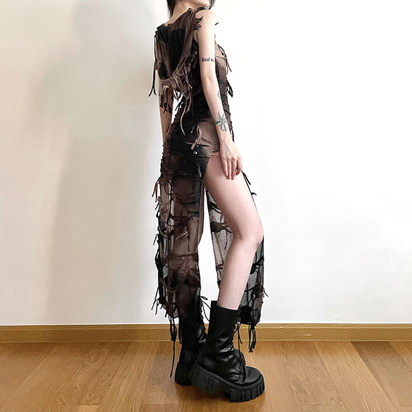 FRINGE DYE ONEPIECE