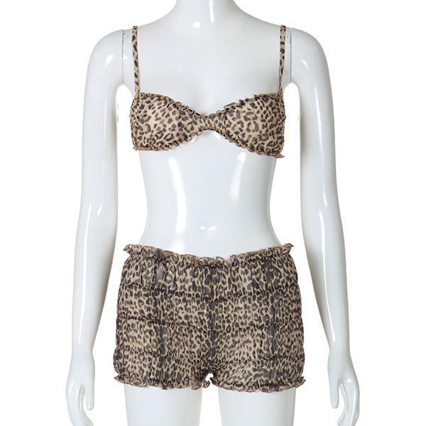 LEOPARD SHIRRING SET UP