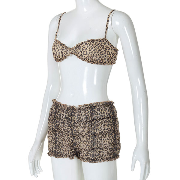 LEOPARD SHIRRING SET UP