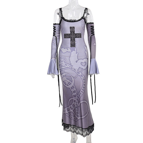 CROSS GOTHIC ONEPIECE