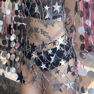 METAL STAR SKIRT