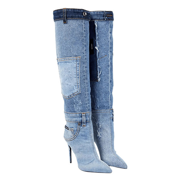 REMAKE DENIM BOOTS