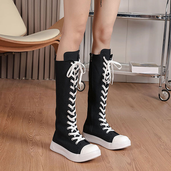 LONG CANVAS SNEAKER