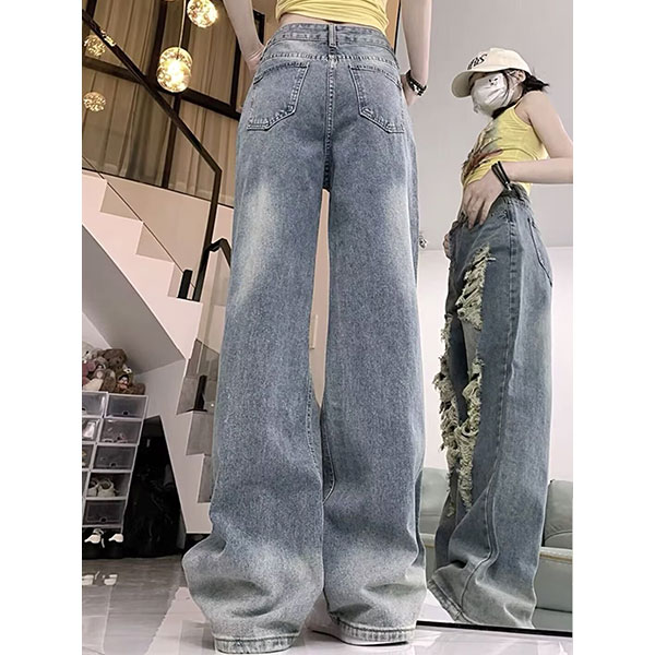 DAMAGE DENIM PANTS