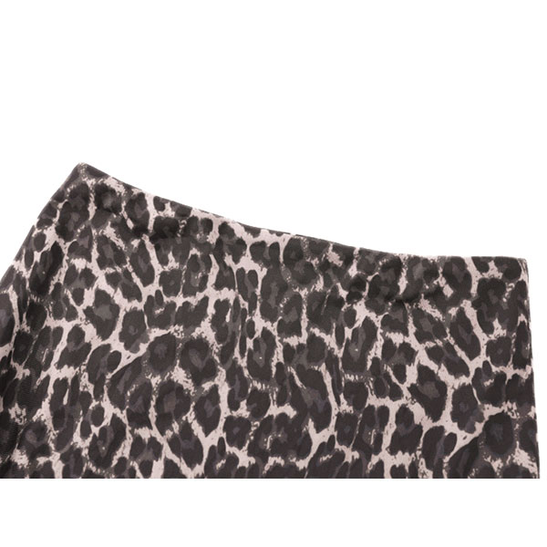 SHEER LEOPARD SKIRT