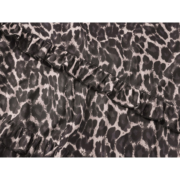 SHEER LEOPARD SKIRT