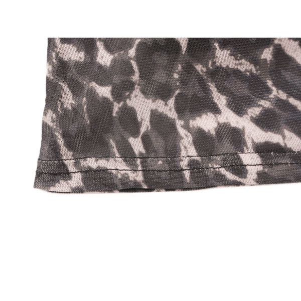 SHEER LEOPARD SKIRT