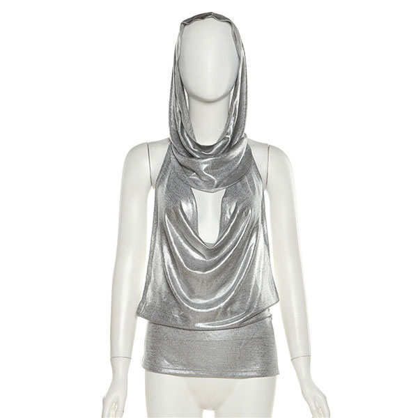 METALLIC HOLLOW TOPS