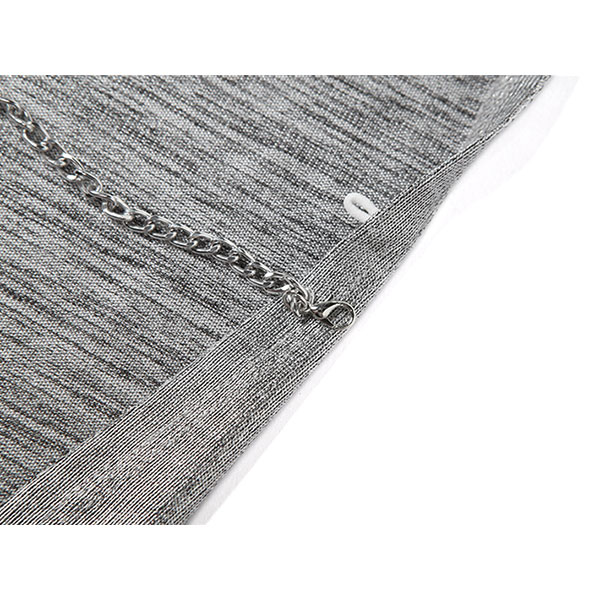 METALLIC HOLLOW TOPS