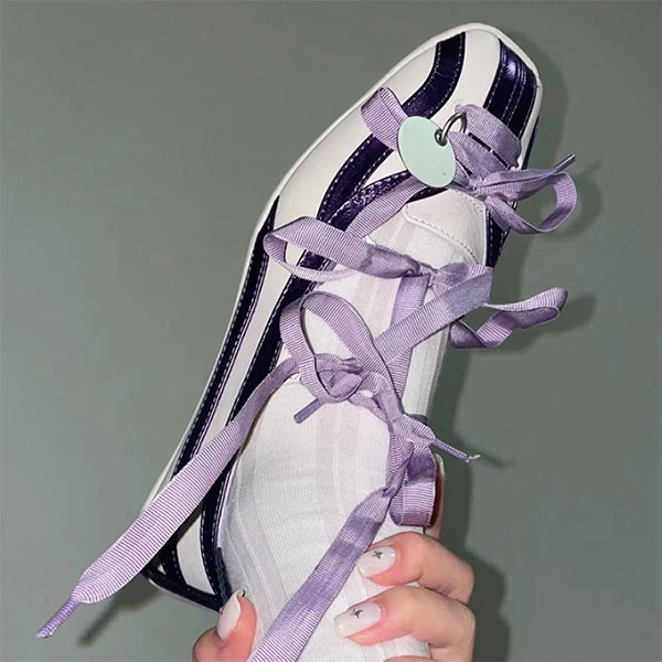 LACE UP LINE SHOES