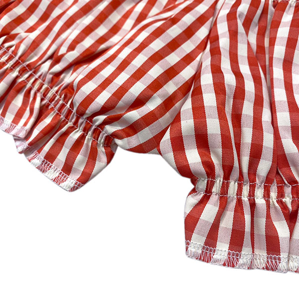 CHECK FRILL SHORTS