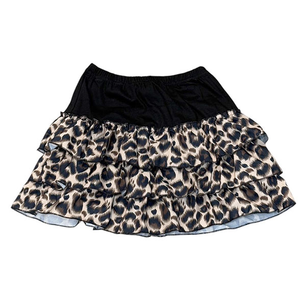 LEOPARD FRILL SKIRT