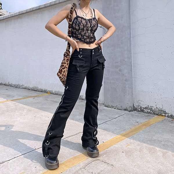 RING ZIP PANTS