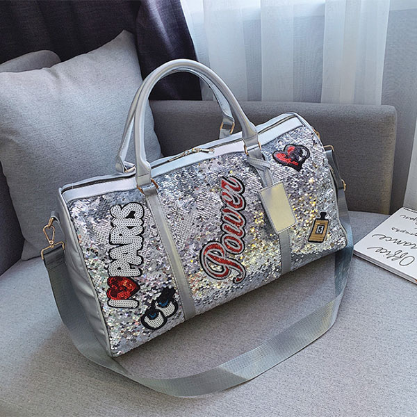 SEQUINS BOSTON BAG
