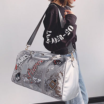SEQUINS BOSTON BAG