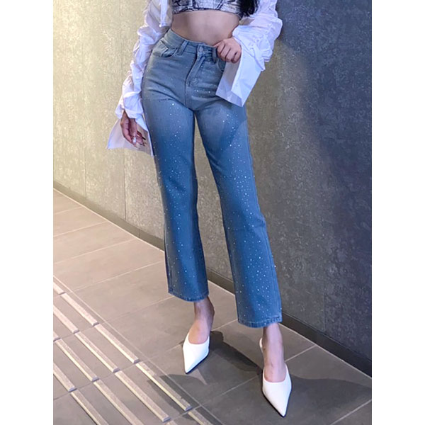 STONE DENIM PANTS