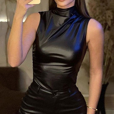 ECO LEATHER NO SLEEVE