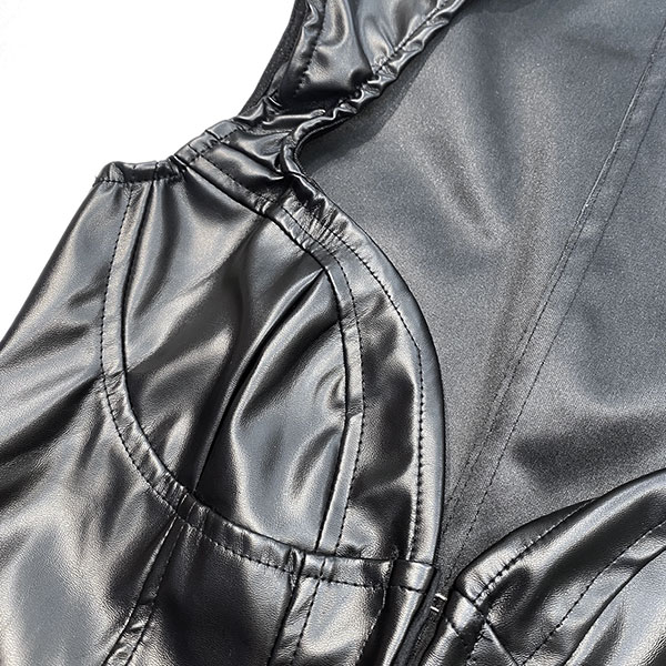 ECO LEATHER HOLLOW VEST