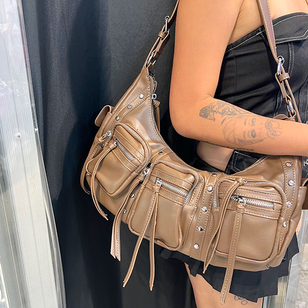MULTI POCKET SHOULDER BAG