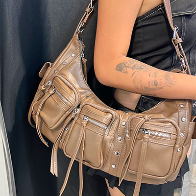 MULTI POCKET SHOULDER BAG