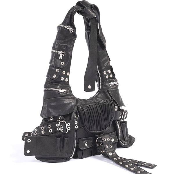 EYELET BELT SHOULDER BAG