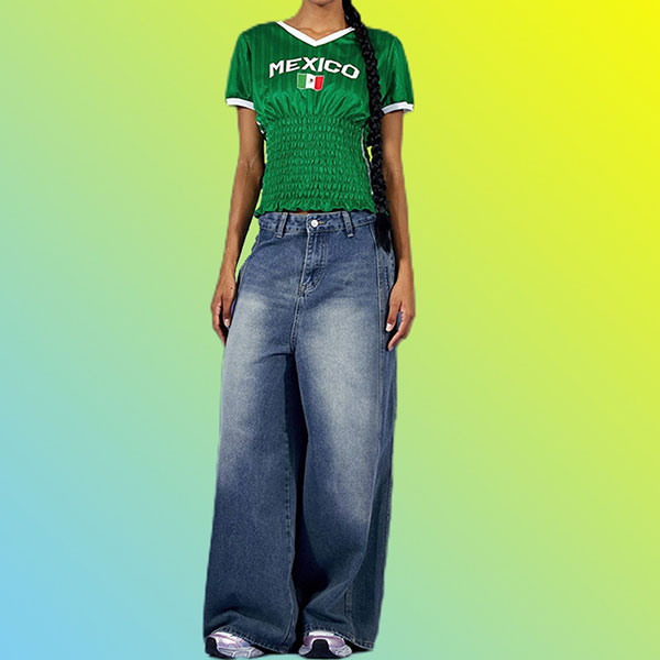 MEXICO GATHER SPORTS SHIRT