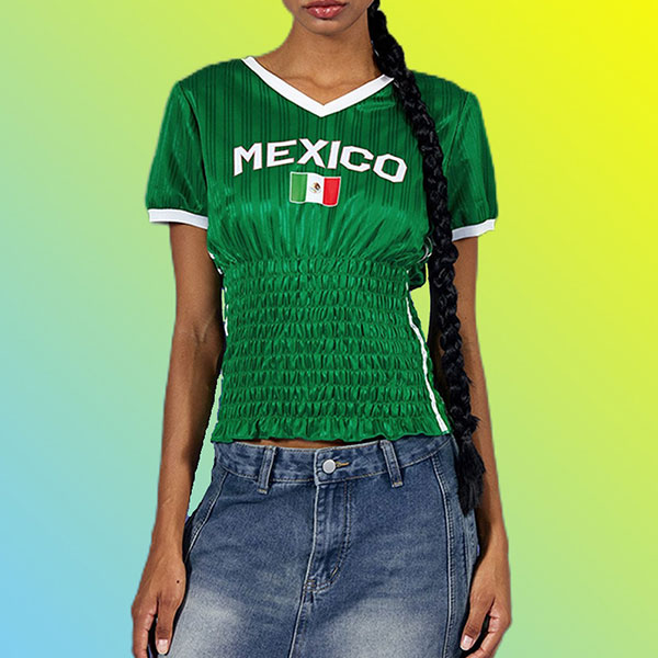 MEXICO GATHER SPORTS SHIRT