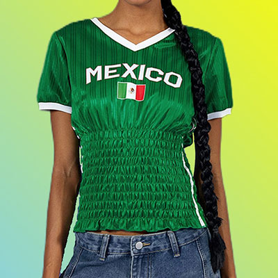 MEXICO GATHER SPORTS SHIRT