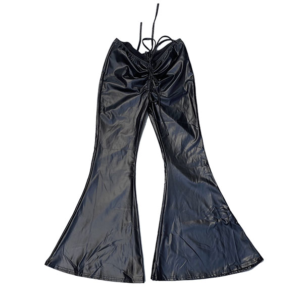 ECO LEATHER FLARE PANTS