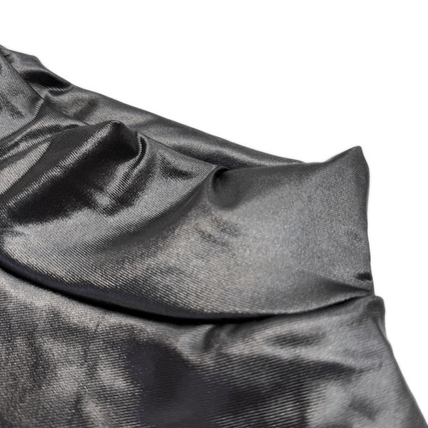 ECO LEATHER FRILL MINI SKIRT