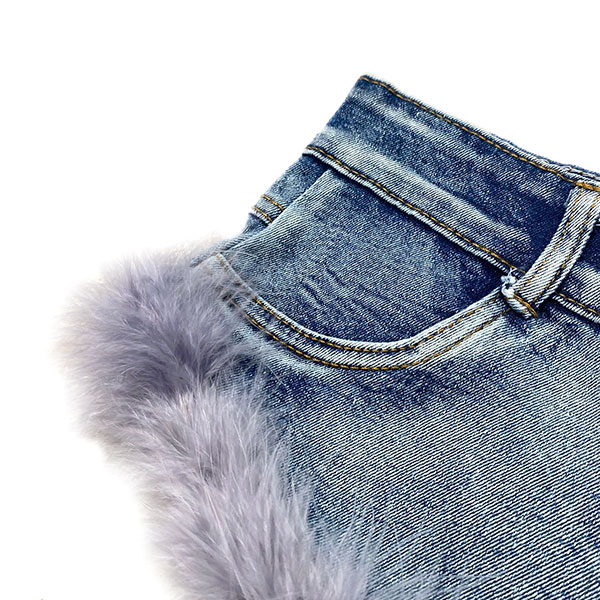 TRIM FUR SHORTS