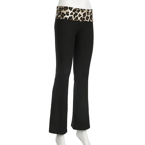 TRIM LEOPARD PANTS