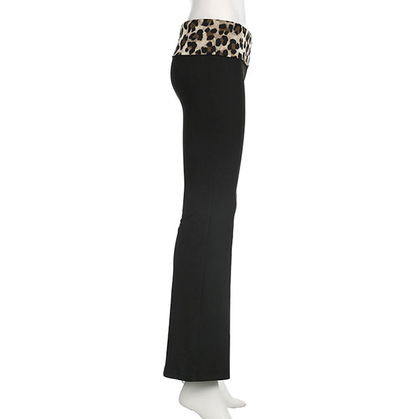 TRIM LEOPARD PANTS