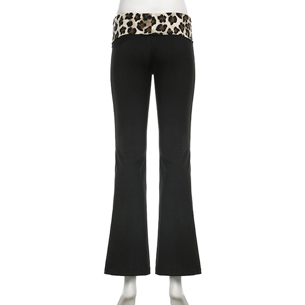 TRIM LEOPARD PANTS