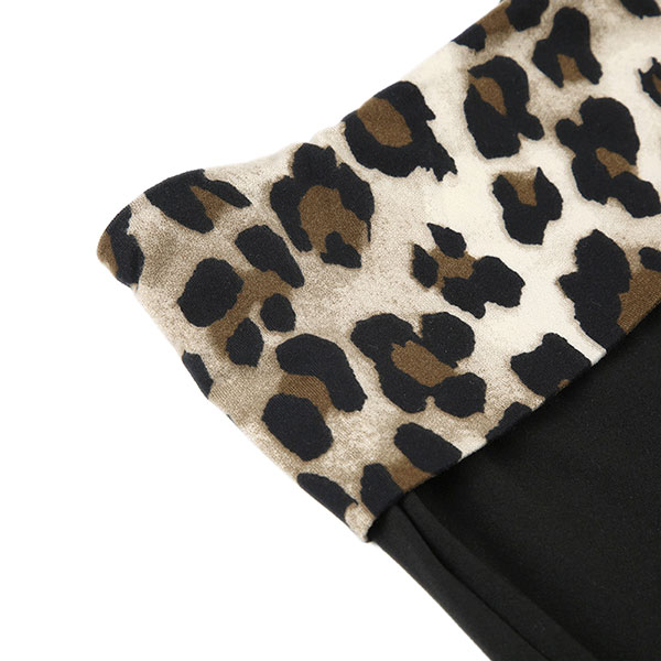 TRIM LEOPARD PANTS