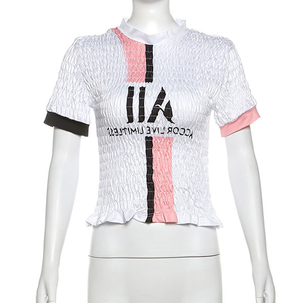 SPORTS SHIRRING TOP