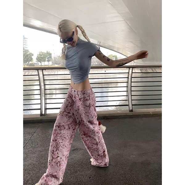 FLORAL PATTERN PANTS