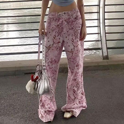 FLORAL PATTERN PANTS