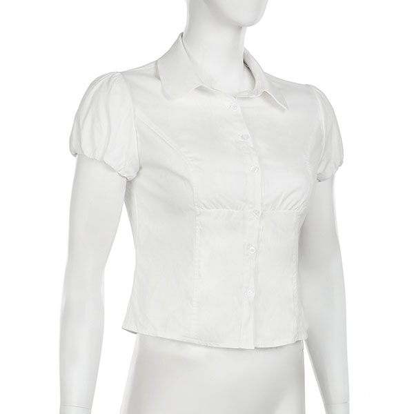 GATHER SLEEVE SHIRT