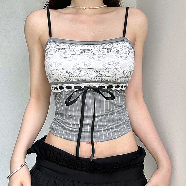 LACE RIBBON CAMISOLE